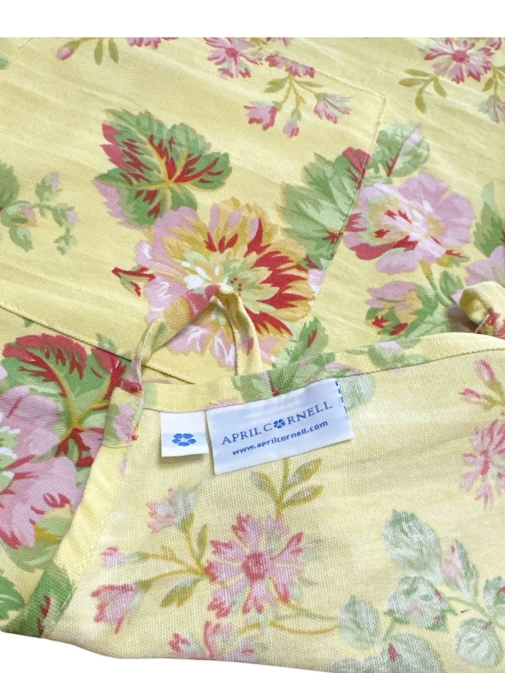 NEW ApriL Cornell EMMALINE FLORAL YELLOW, PINK & GREEN Chef’s Apron